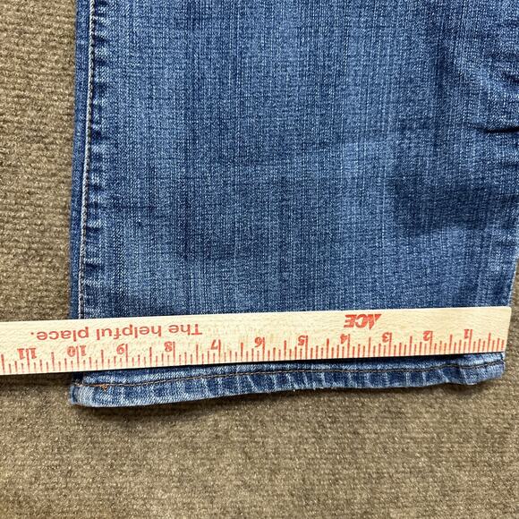 Seven 7 Flared Jeans Women's Size 32 Blue Medium Wash Denim - Picture 7 of 14